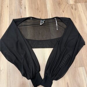 *ACCT CLOSING MAKE OFFER* Windsor Black Sheer Bolero-Size XS